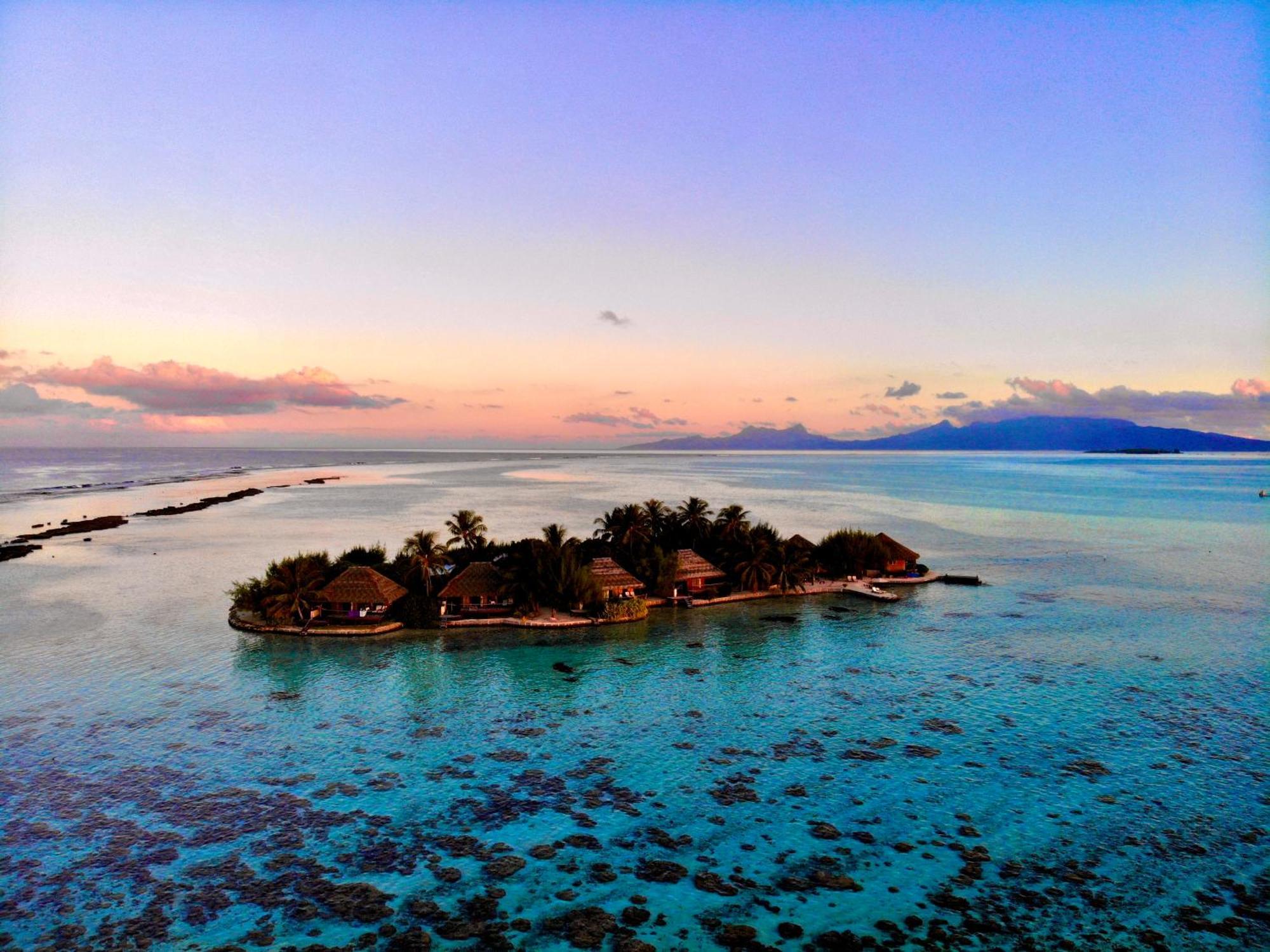 Hotel Eden Private Island Tahaa Patio  Exterior foto