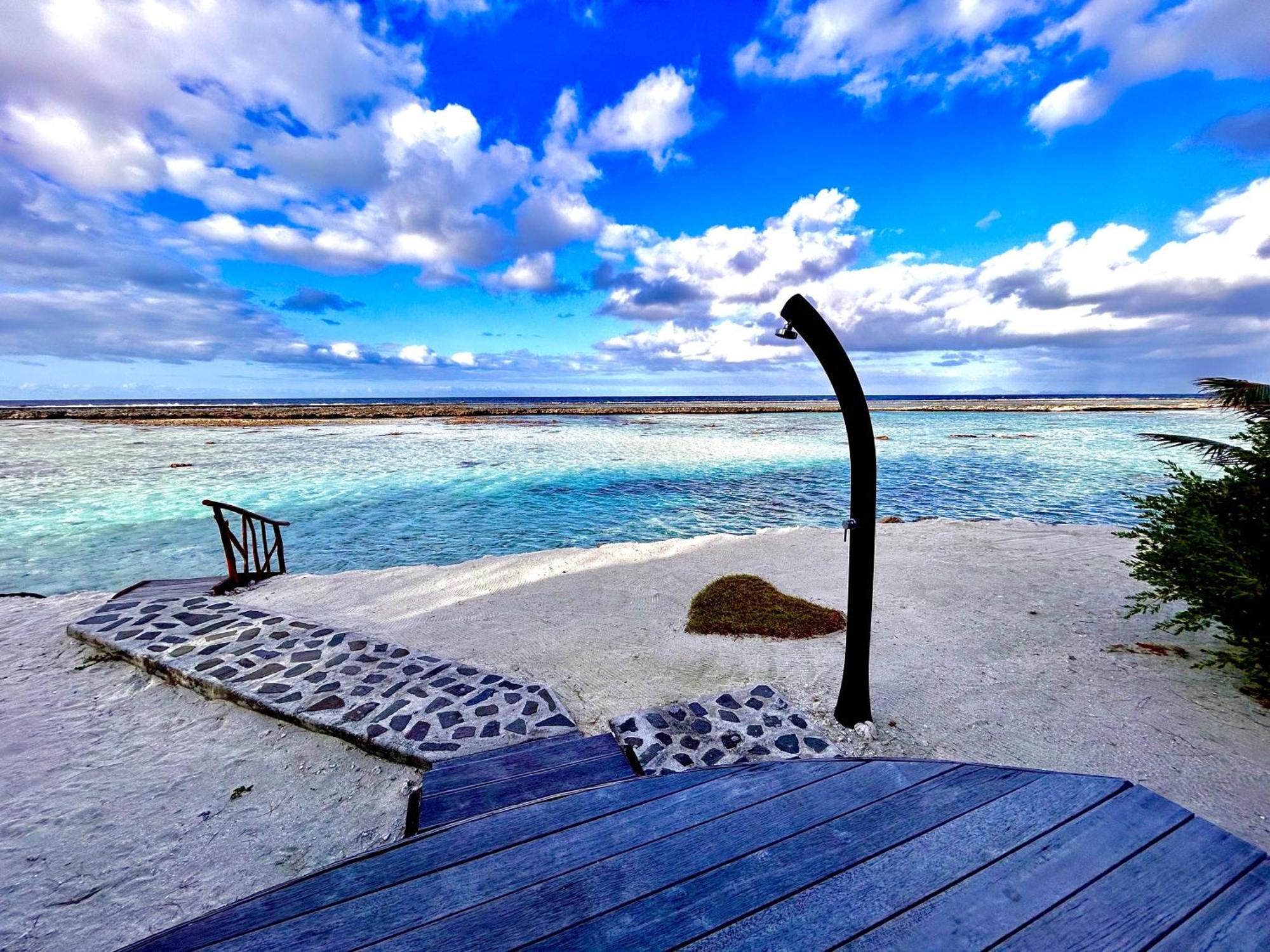 Hotel Eden Private Island Tahaa Patio  Exterior foto