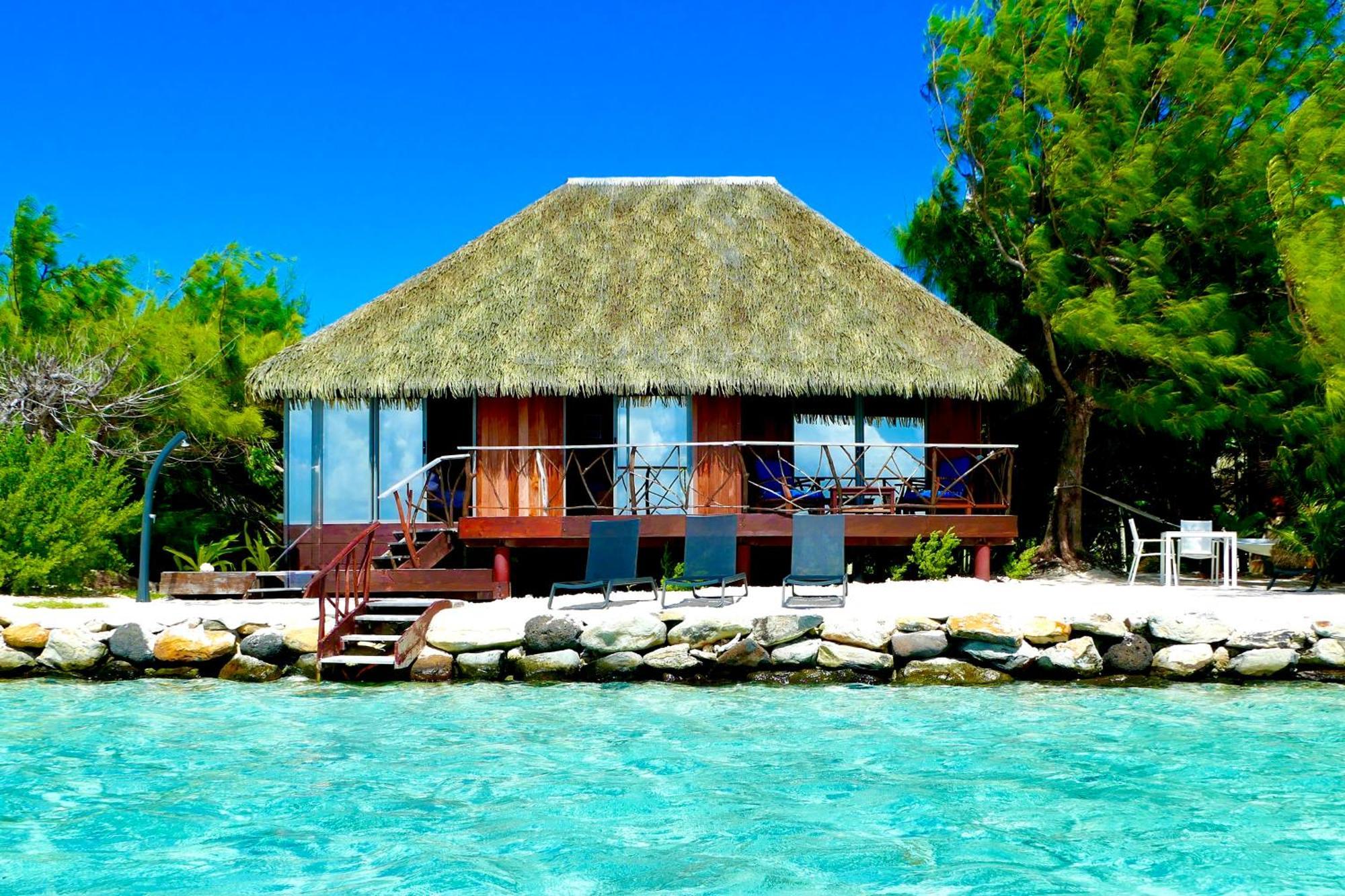 Hotel Eden Private Island Tahaa Patio  Exterior foto