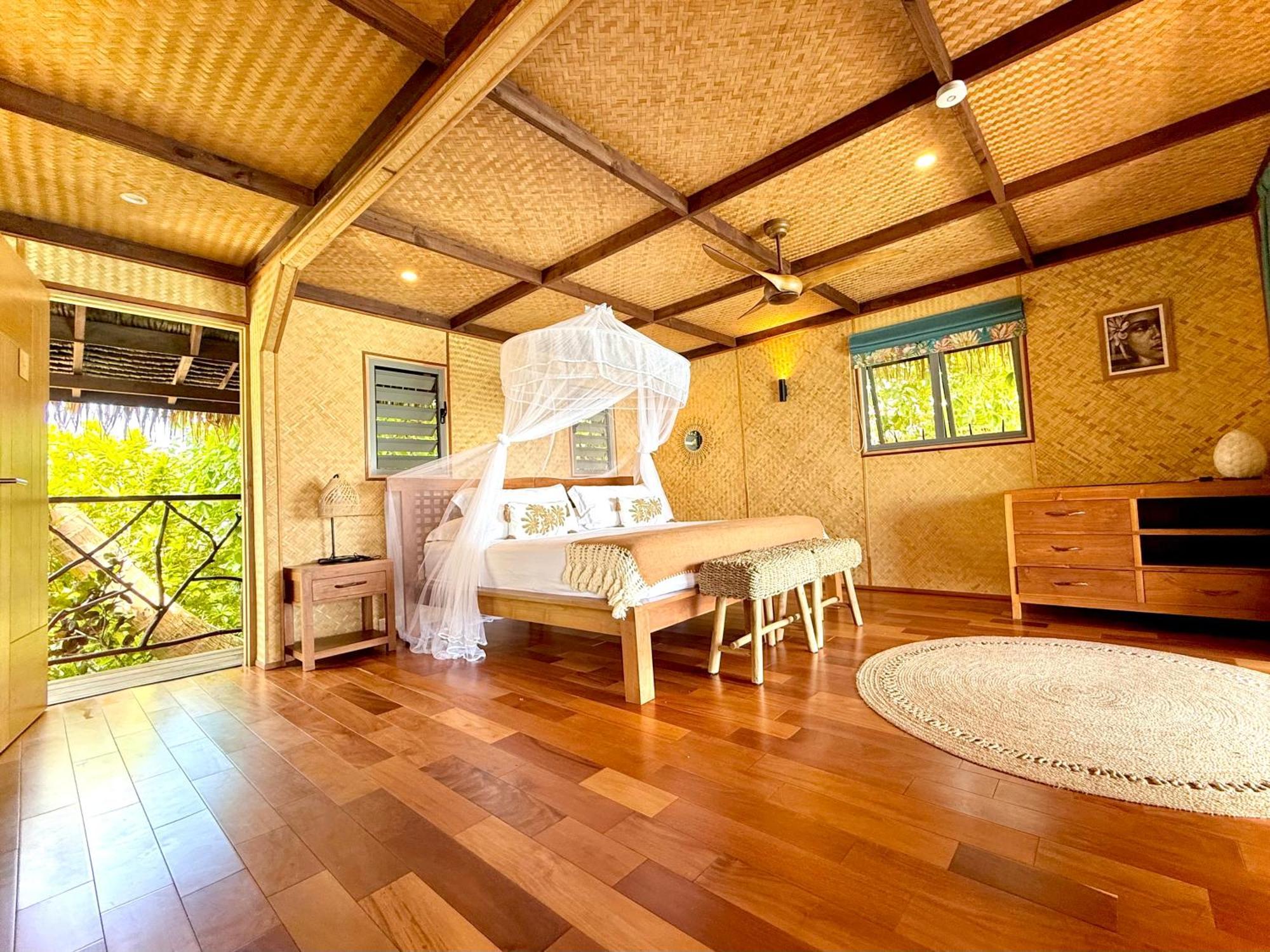 Hotel Eden Private Island Tahaa Patio  Exterior foto